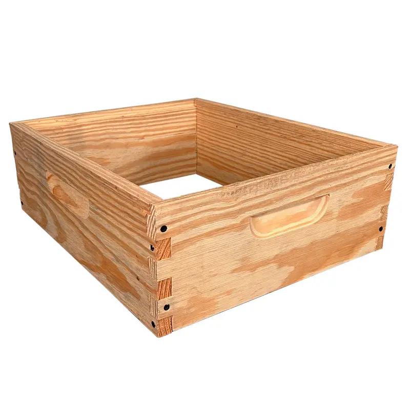 10-Frame Medium Super Box – Budget-Friendly Yellow Pine Hive Component (Box Only, No Frames Or Foundations) 1