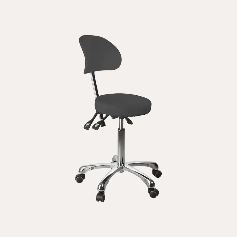 1025B Round Backed Adjustable Spa Stool – Supportive & Stylish 2
