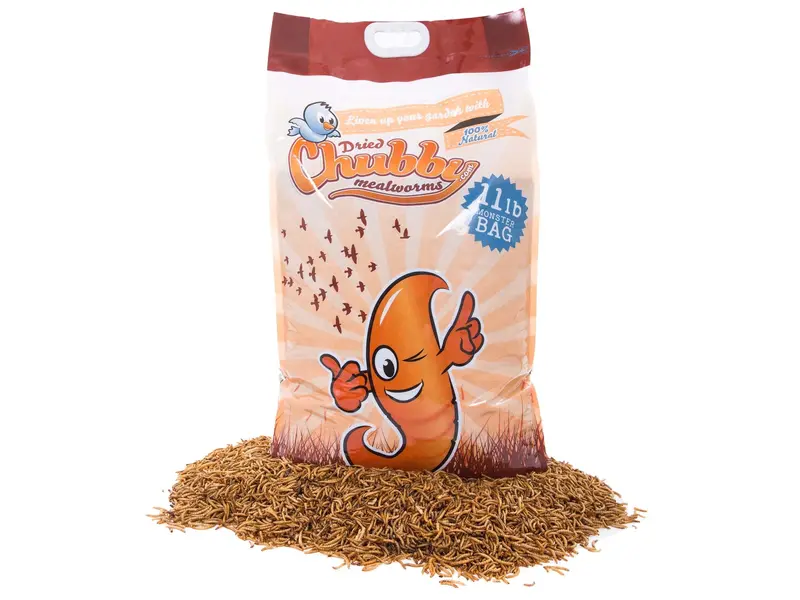 11-Pound Bulk Pack Of Chubby Dried Mealworms – High-Protein Feed 1