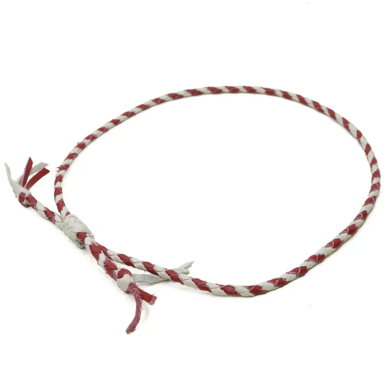 1948 Red And Bone Braided Hat Band 1