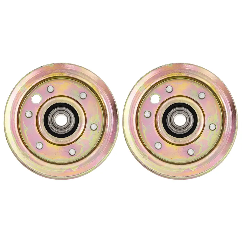 2-Pack Flat Idler Pulley Kit Compatible With Husqvarna, Poulan Pro, And Jonsered Mowers (Models 177968, 193197, 532177968, 532193197, 21546308) 1