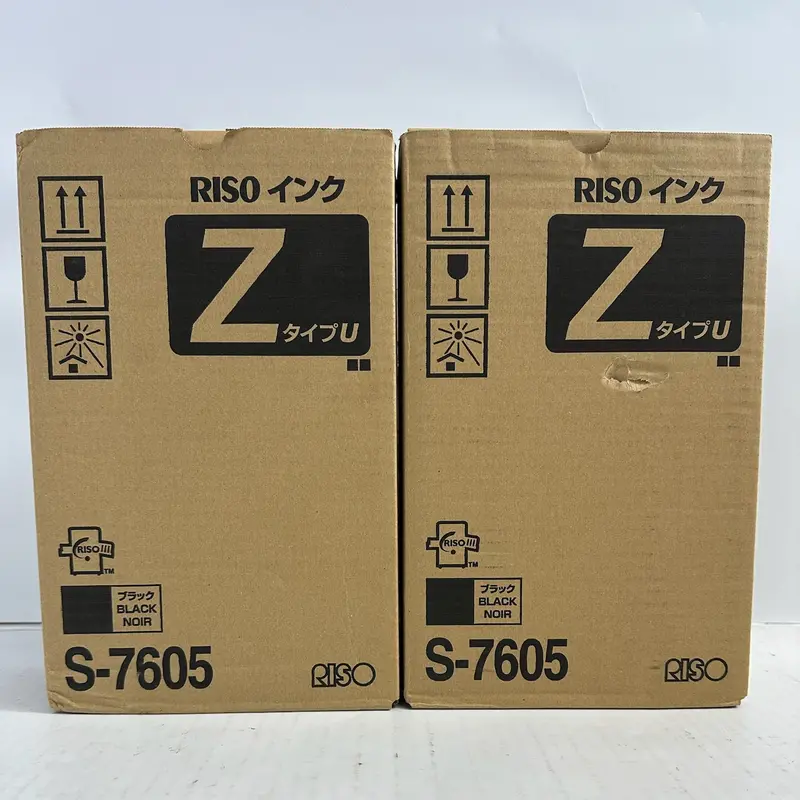 2-Pack Genuine Riso Ez220 & Mz790 Black Ink Cartridges – S-7605 Z-Type (Same-Day Dispatch) 1