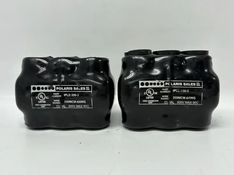 2-Pack Polaris Ipld250-3 Insulated 3-Port Multi-Tap Connectors 1