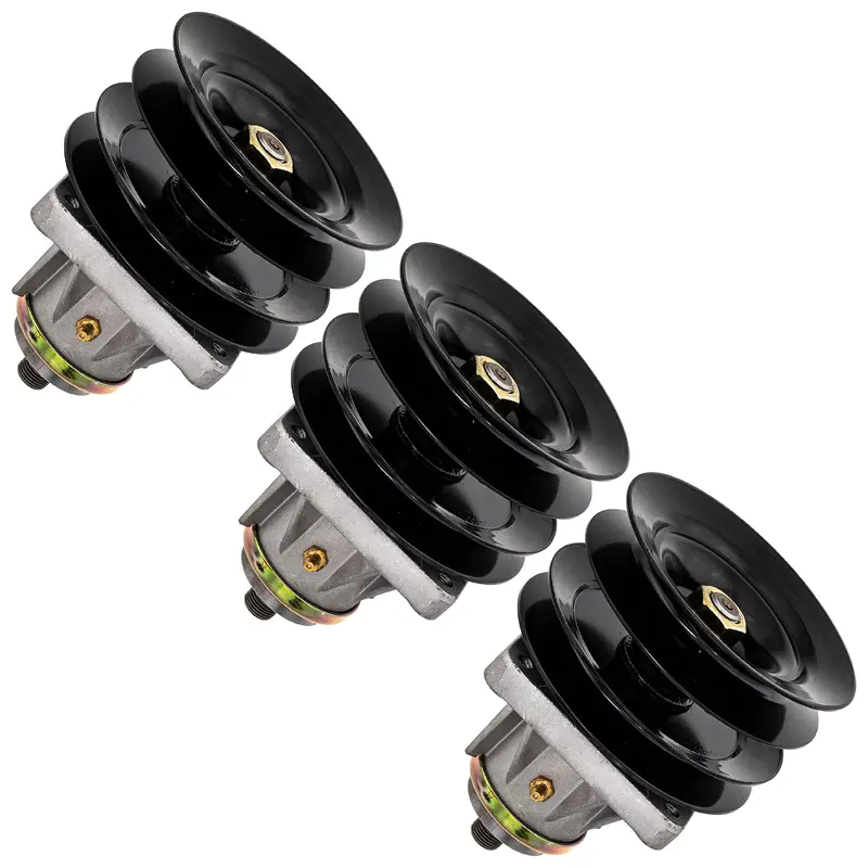 3-Piece Deck Spindle Double Pulley Kit For Yard-Machines, Troy-Bilt & Yard-Man (Models 918-0596, 918-0596B, 918-0596D) 1