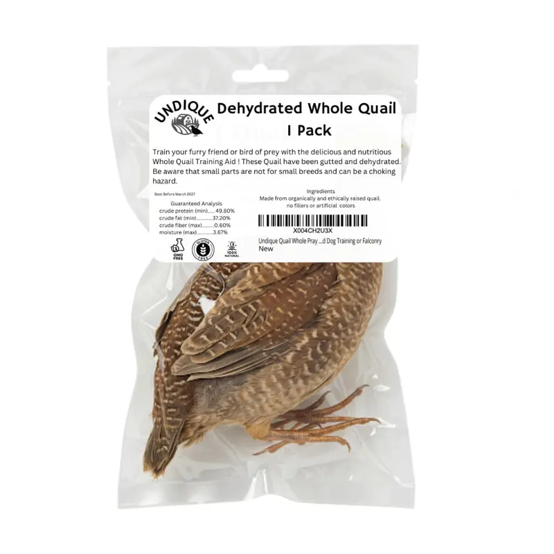 Air-Dried Whole Quail – Odor-Retentive, Durable Prey Item For Bird Dog Conditioning And Raptor Training 1