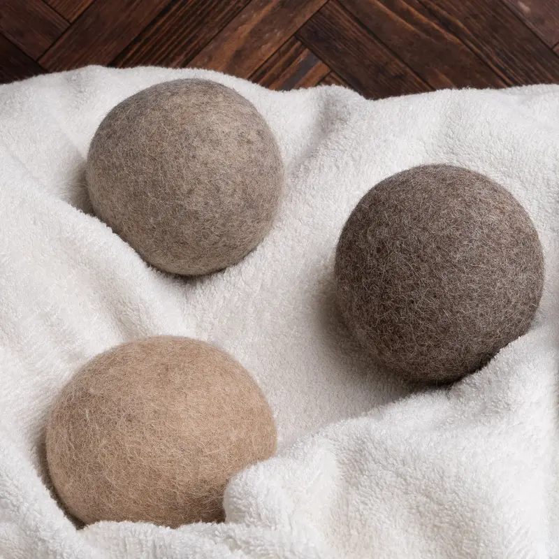 Alpaca Fiber Dryer Balls – Set Of 3, Hypoallergenic & Long-Lasting 1