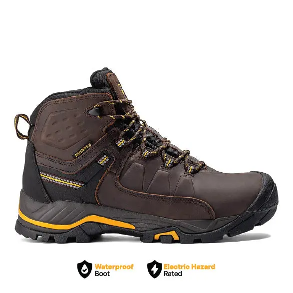 Appalachia Brown Waterproof Leather Hiking Boot – 6-Inch Ankle Support 1