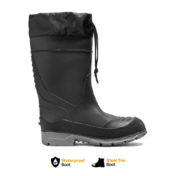 Badaxe Steel Toe 15-Inch Waterproof Rubber Boot 1