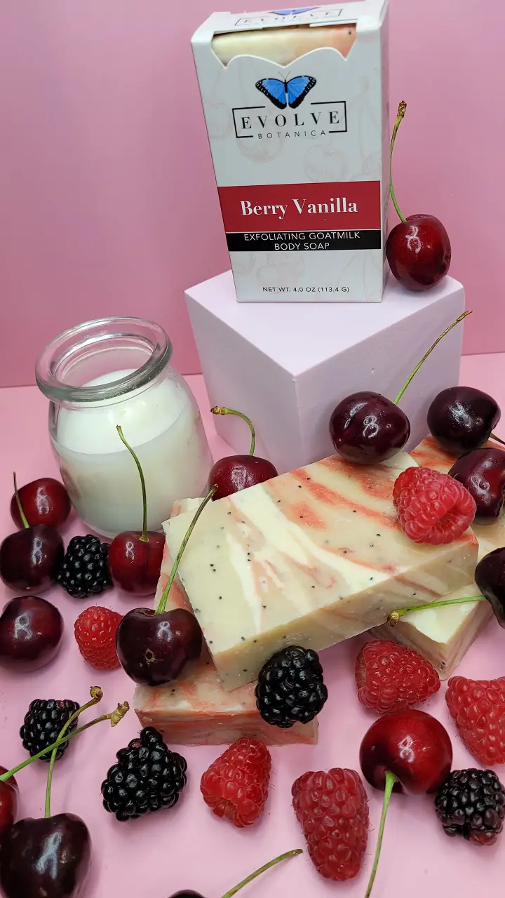 Berry Vanilla Goat Milk Soap 1