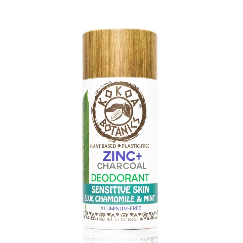 Blue Chamomile & Mint Natural Deodorant – Baking Soda-Free, Zinc & Charcoal Formulated For Sensitive Skin 1