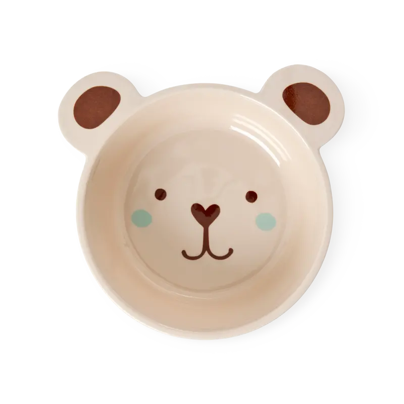 Brown Bear–Printed Melamine Kids’ Bowl (16.9 Oz) 1