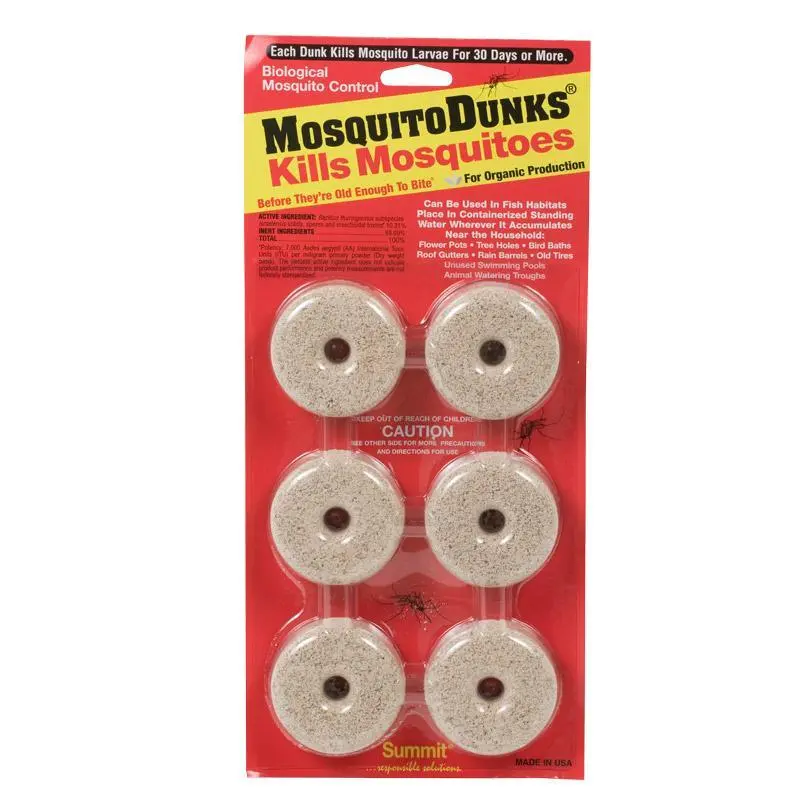 Bt Mosquito Dunk Donuts – Floating Biological Larvicide (6-Pack) 1