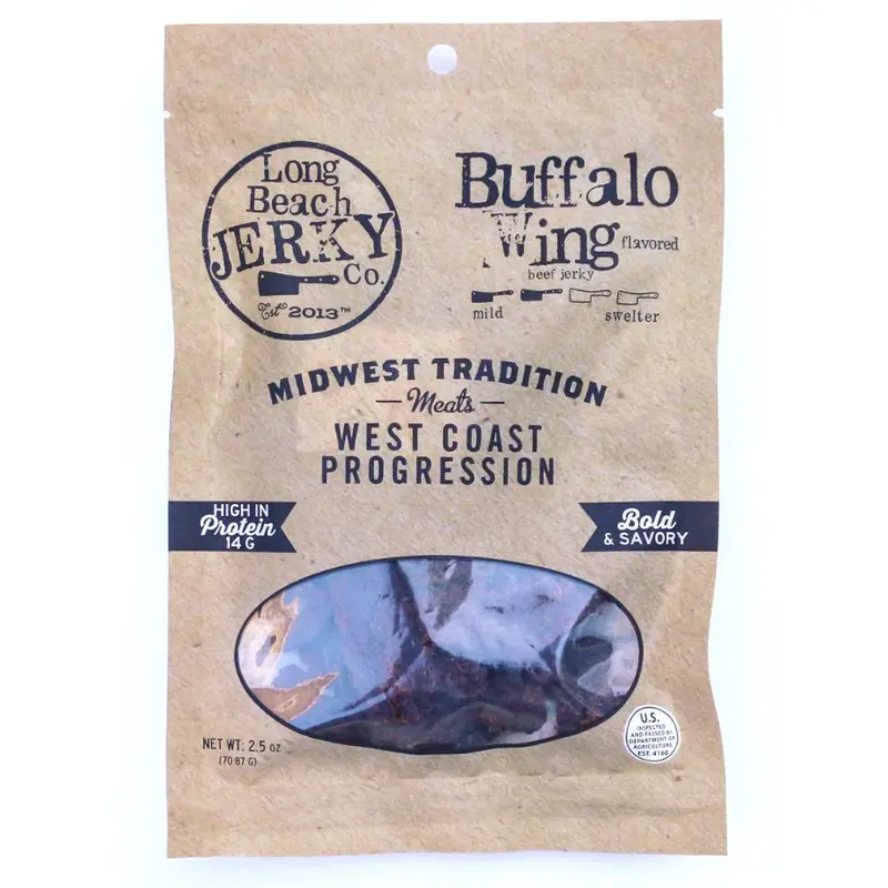 Buffalo Wing–Flavored Beef Jerky – Spicy 2.5 Oz Snack By Jvl Enterprises 1