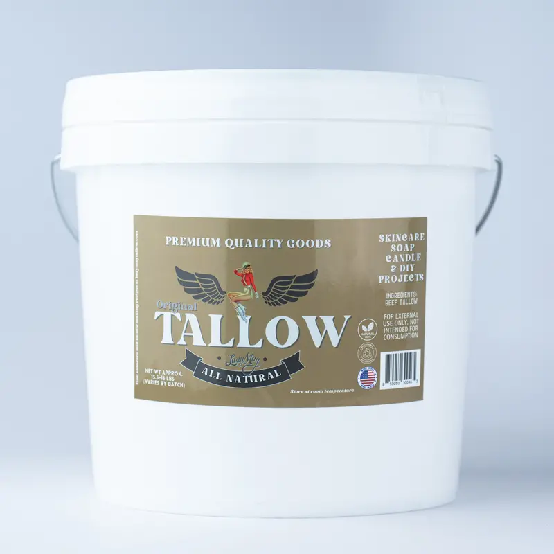Bulk Pure Beef Tallow – 16 Lb Unrefined Rendering For Diy Skincare & Soap Making 1