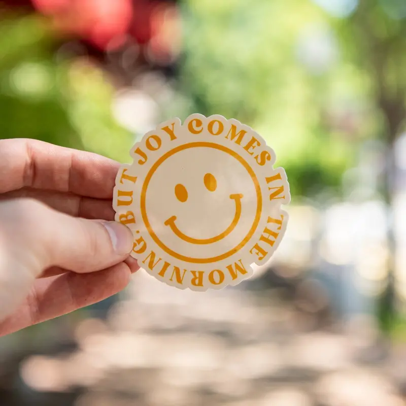'But Joy Comes In The Morning' Encouragement Sticker – Hopeful Scripture Art 1