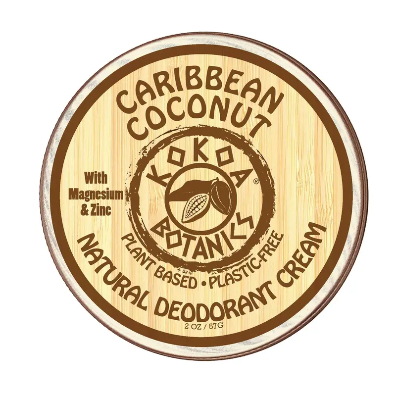 Caribbean Coconut Aluminum-Free Deodorant Cream – 2.5 Oz Hydrating Blend 1