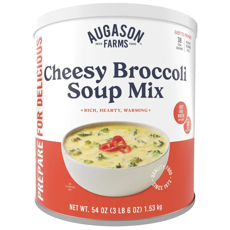 Cheesy Broccoli Soup Kit – Shelf-Stable, 38 Servings 1