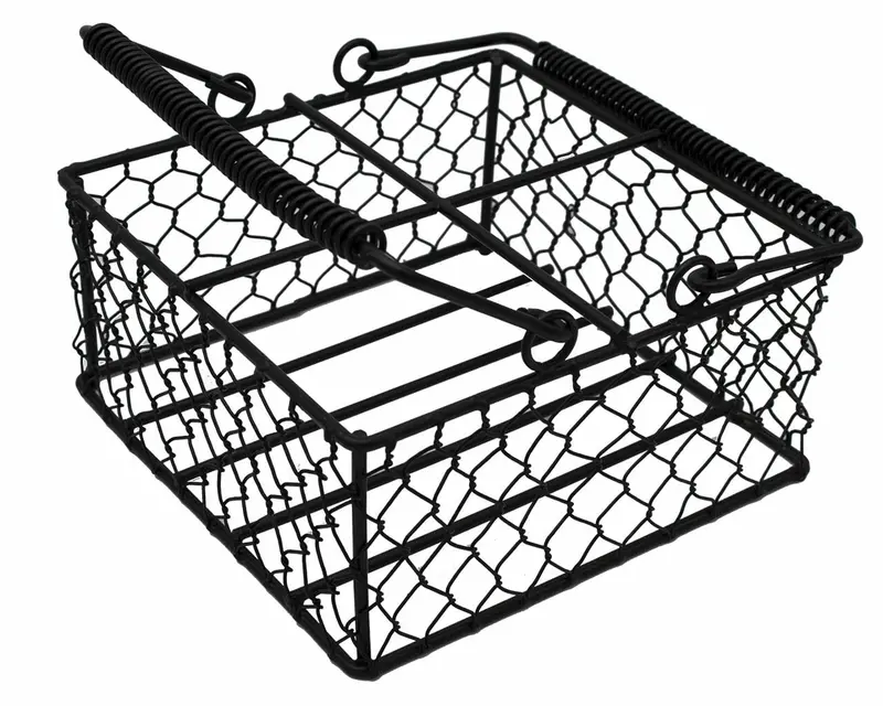 Chicken Wire Pint-Sized Jar Carrier – Holds Four Mason Jars 1