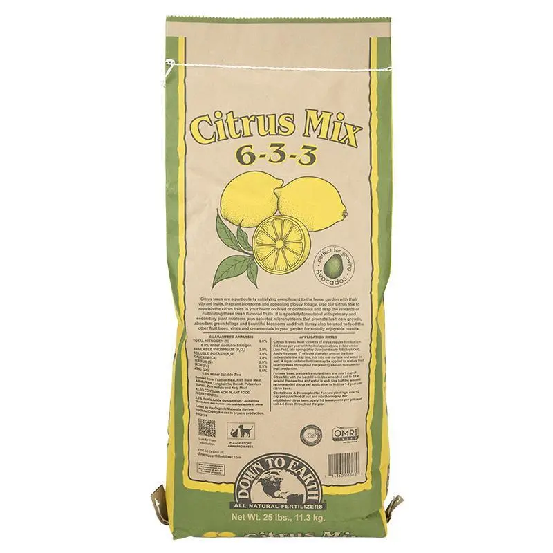 Citrus Mix Fertilizer 6-3-3 – 25 Lb Organic Blend 1