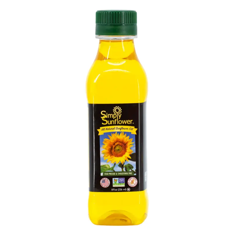 Cold-Pressed Sunflower Oil – 8 Oz Non-Gmo, Vegan, Allergen-Free 1