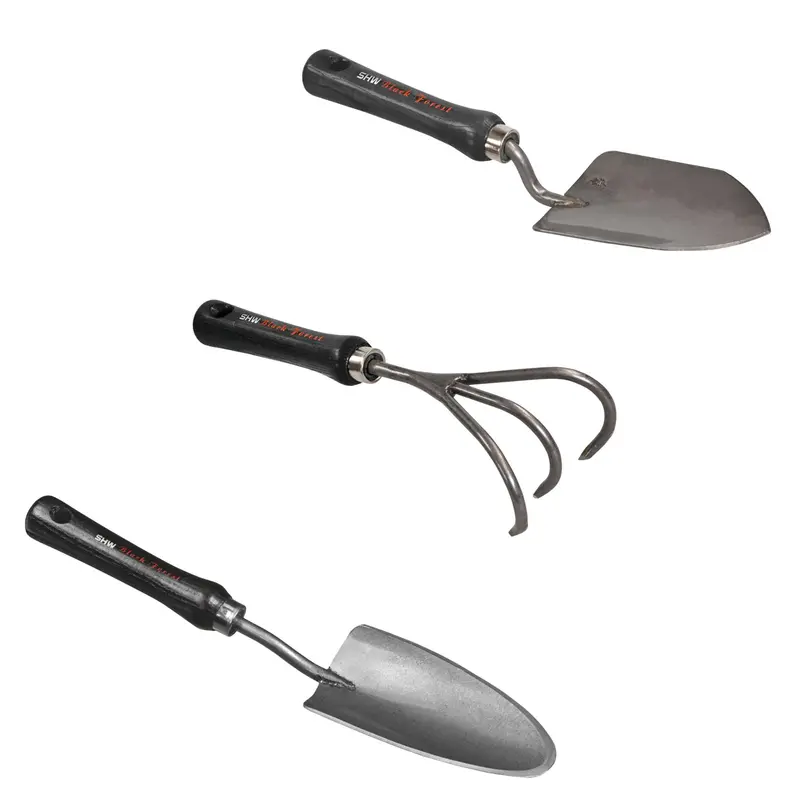Compact Hand Trowel, Scoop & Cultivator Combo Set 1