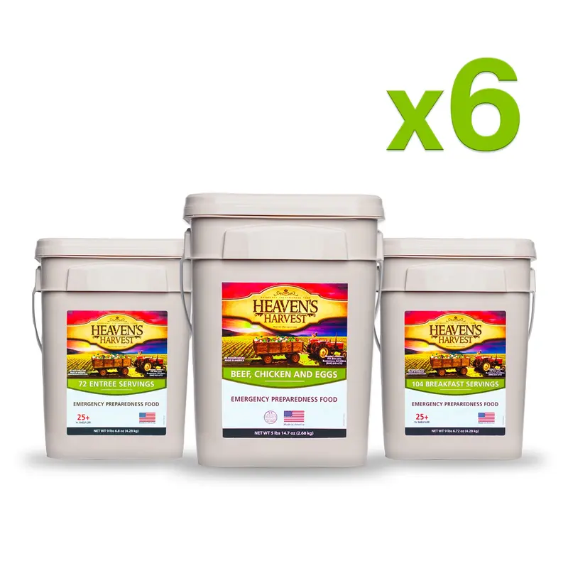 Complete 6-Month Emergency Food Kit – Breakfast, Entrées & Protein 1