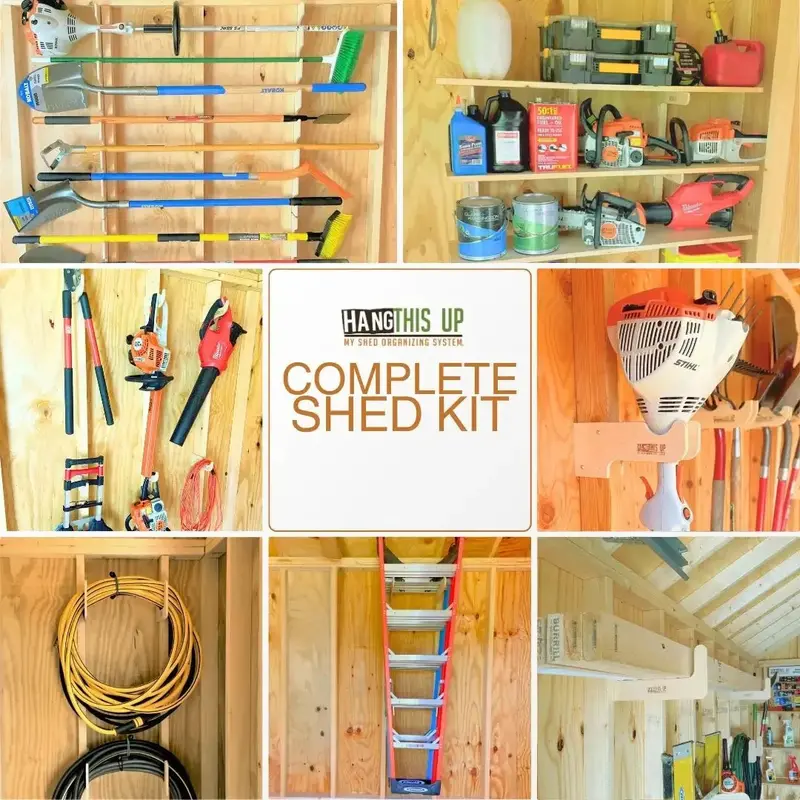 Complete Shed Storage Solution – Modular Garden Tool Organization Kit 1