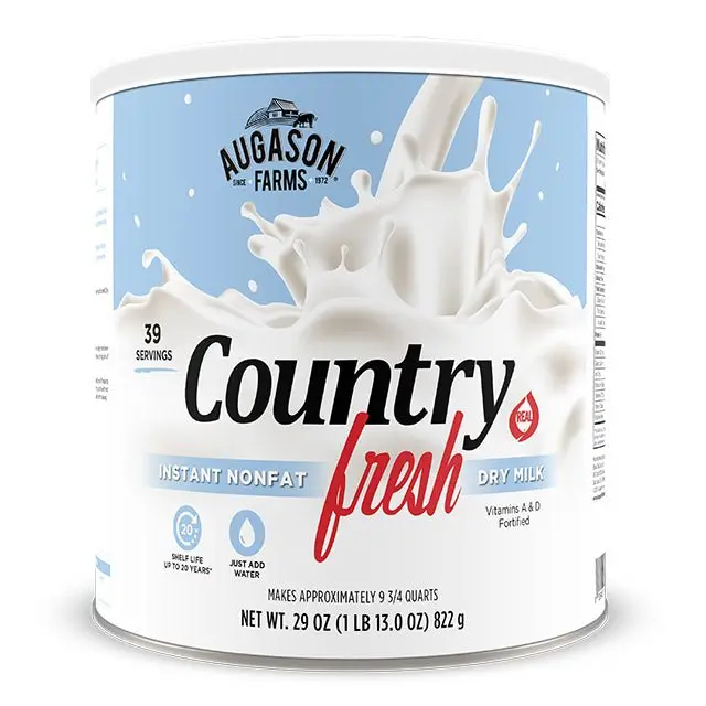 Country Fresh Instant Nonfat Dry Milk – 39-Serving Can 1