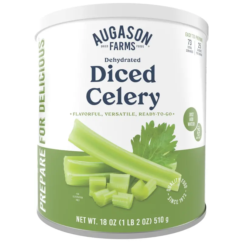 Cross-Cut Dehydrated Celery In Can – 73 Servings 1