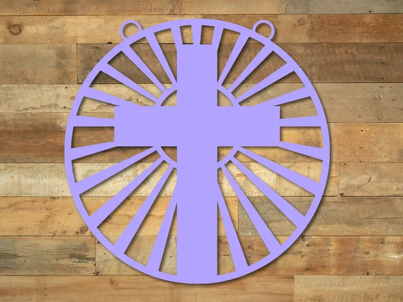 Cross Mailbox Hanger – Easter-Themed Metal Flag Or Sign For Spring Outdoor Decor 1