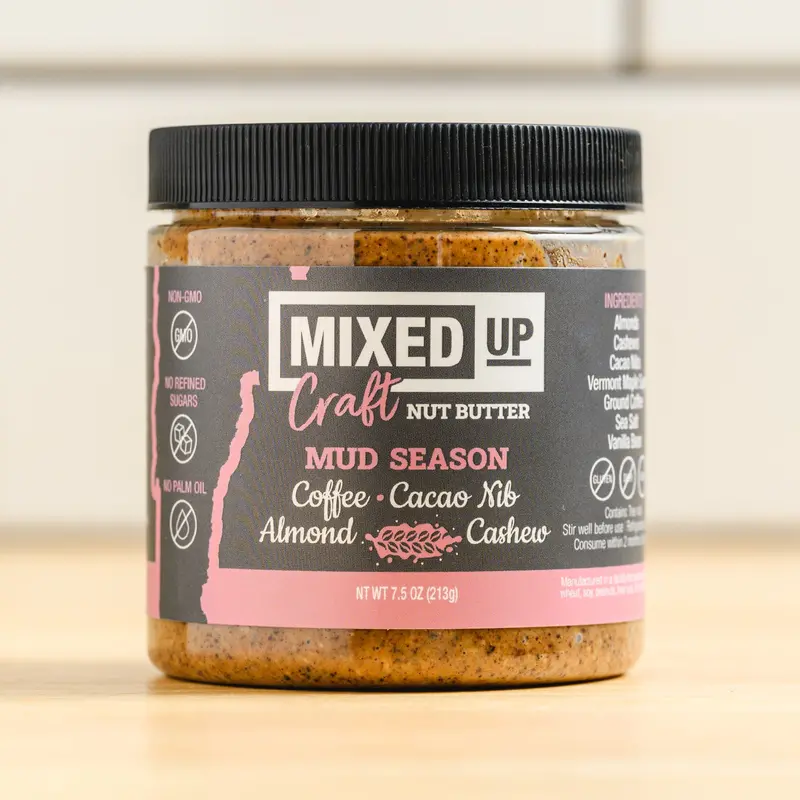Crunchy Cacao Nib & Coffee Butter – 7.5 Oz Bold Roasted Nut Spread 1