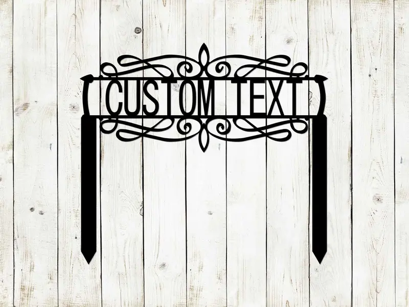 Decorative Garden Sign – Versatile Custom Metal Plaque For Any Outdoor Space 1