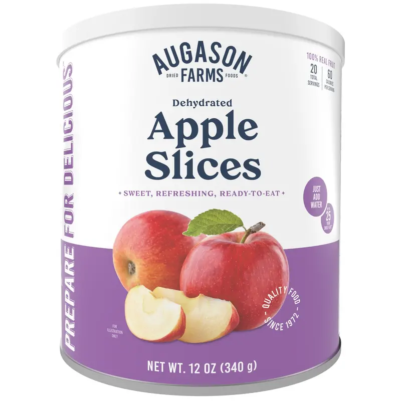 Dehydrated Apple Slices In Can – 20 Servings 1