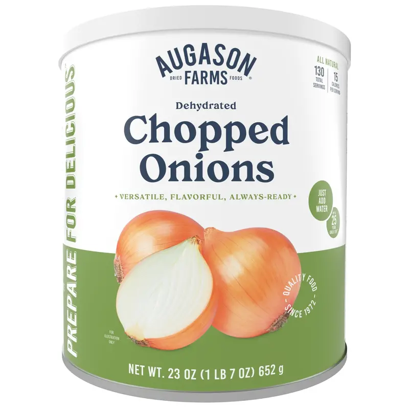 Dehydrated Chopped Onions – 130-Serving Storage Can 1