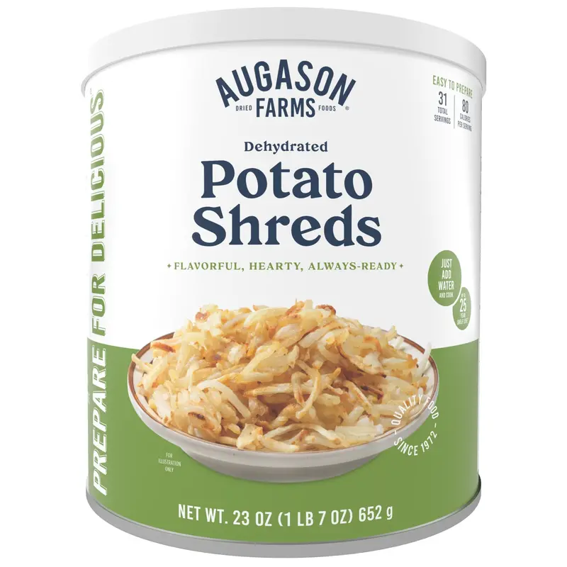 Dehydrated Potato Shreds – 31-Serving Can 1