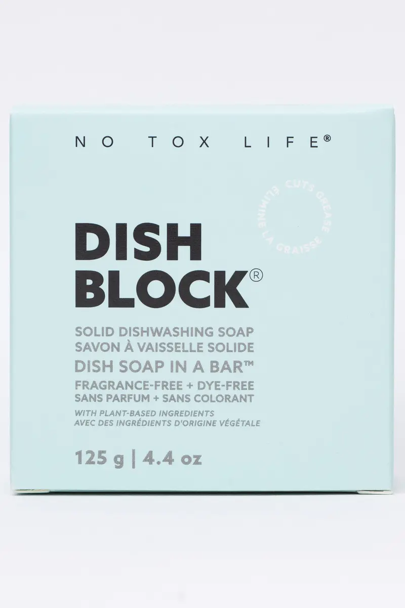 Dish Block® Fragrance-Free Solid Dish Soap Bar (4.4 Oz) 1