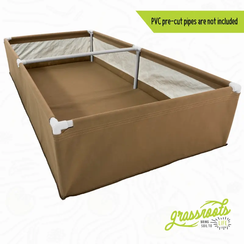 Durable Living Soil Fabric Grow Bed 1