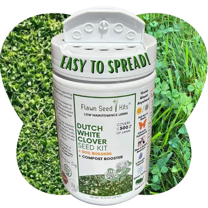 Dutch White Clover Easy-Spread Shaker – Pre-Measured Lawn Blend 2