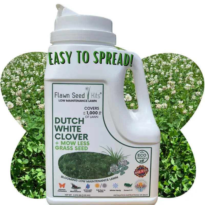 Dutch White Clover & Low-Mow Grass Blend 4