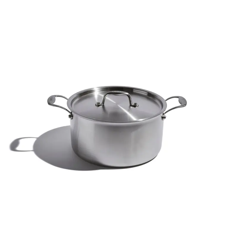 Eater X Heritage Steel 8-Quart Heavy-Gauge Stock Pot With Lid 1