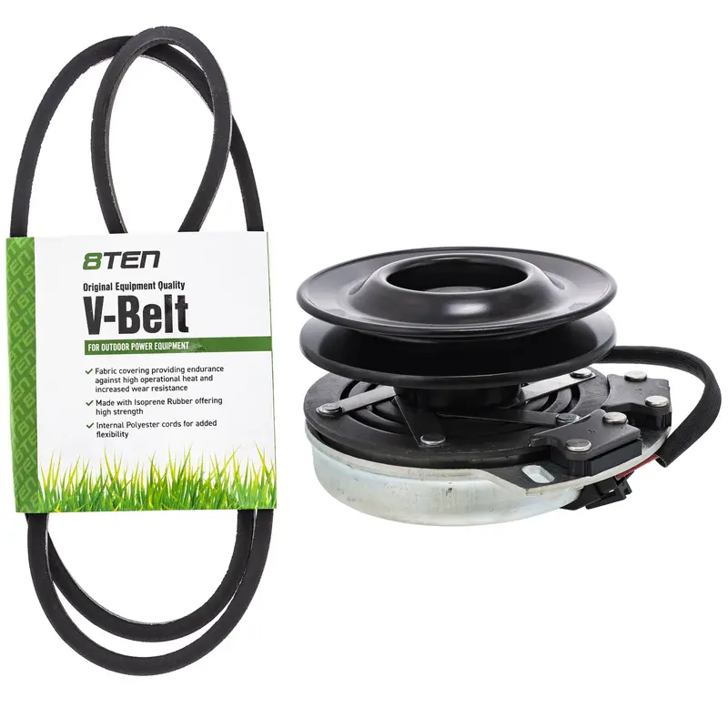 Electric Pto Clutch And Belt Kit For Columbia Mk1006429 Lawn Equipment 1