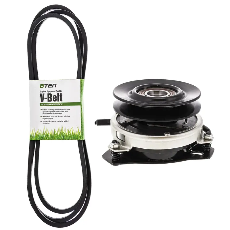 Electric Pto Clutch And Drive Belt Kit For White Outdoor & Cub Cadet Mk1006350 Mowers 1