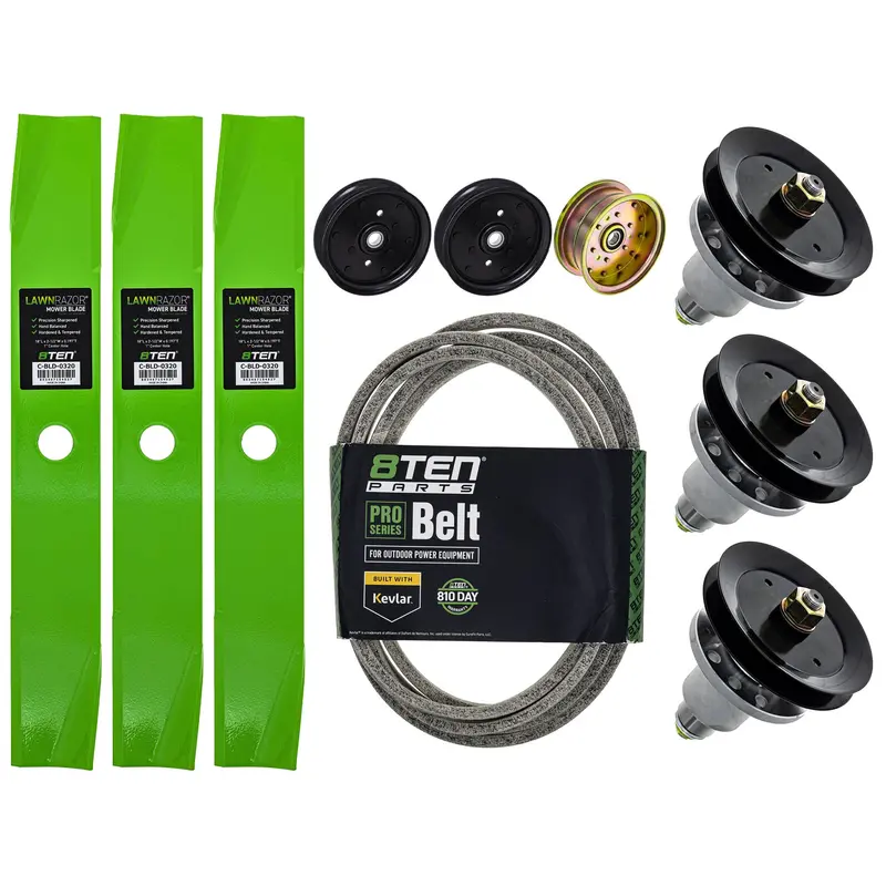 Exmark Deck Idler, Spindle, And Belt Kit – Model Mk1009852 1