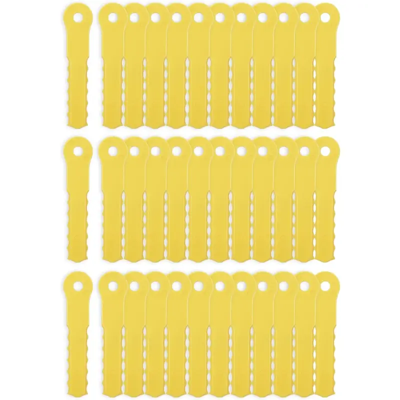 Eyoloty 36-Pack Nylon Blades For Weed Warrior, Pivotrim & Ugly Head Hybrid Trimmer Heads — Push-N-Load 3-Blade Compatibility 1