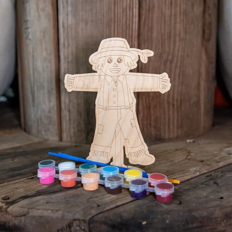 Fall Scarecrow Themed Kids’ Paint-By-Number Kit 1