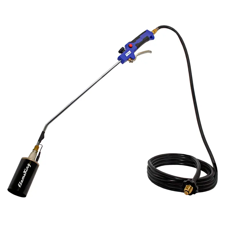 Flame King High-Output Propane Weed Torch – 340,000 Btu With Battery Ignition 1