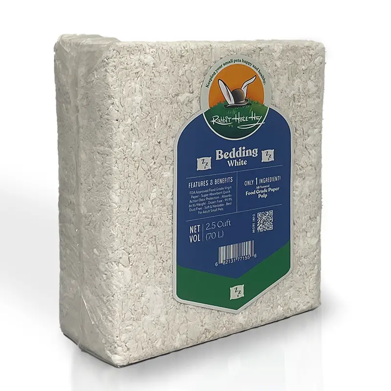 Food-Grade White Bedding – Soft, Absorbent & Dust-Free 1