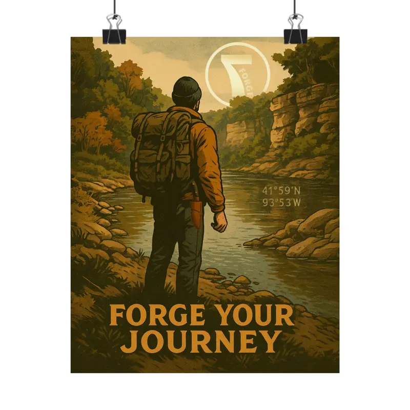 Forge Your Journey Inspirational Print 1