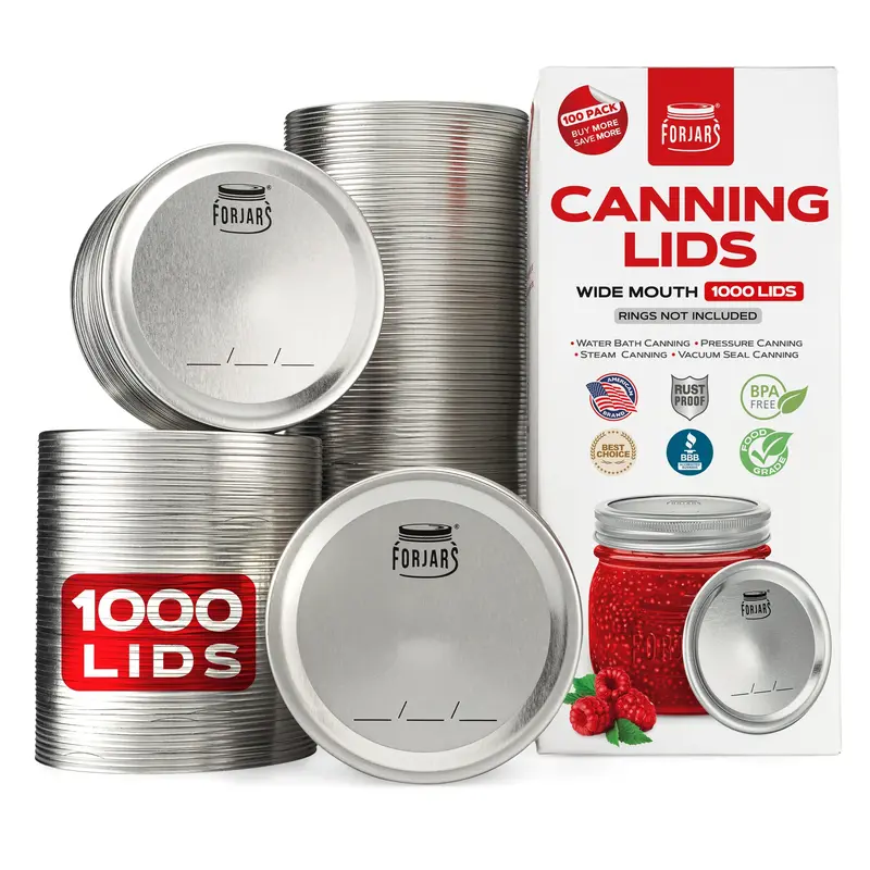 Forjars Wide Mouth Canning Lids (1000-Pack) 1