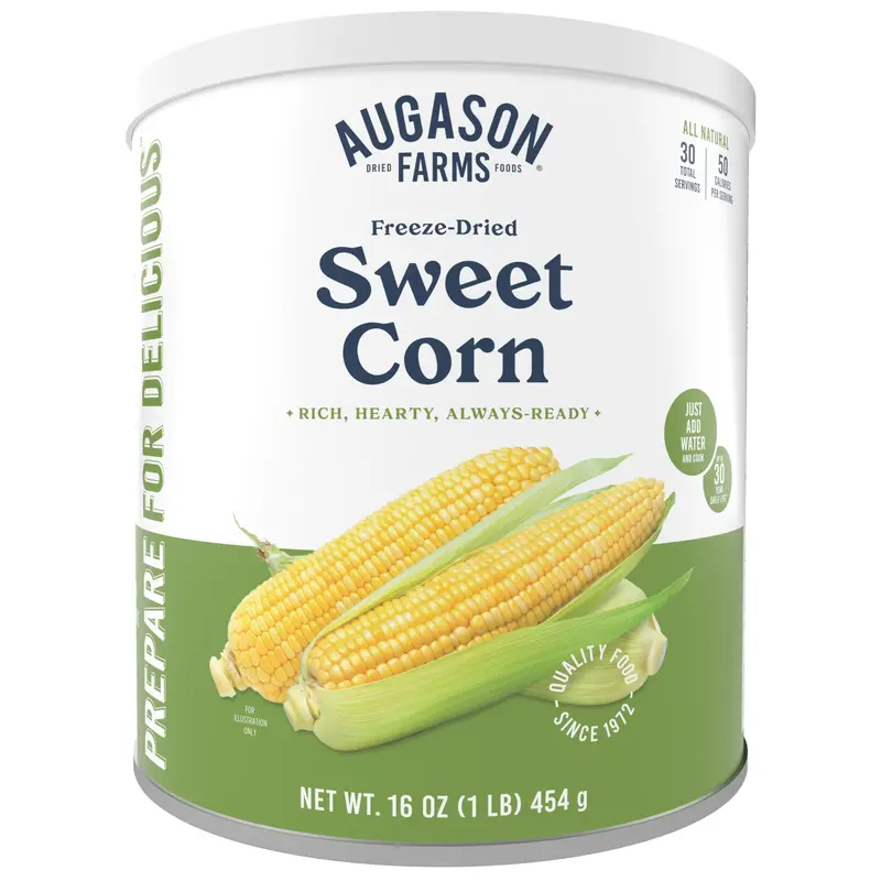 Freeze-Dried Sweet Corn – 30-Serving Can 1